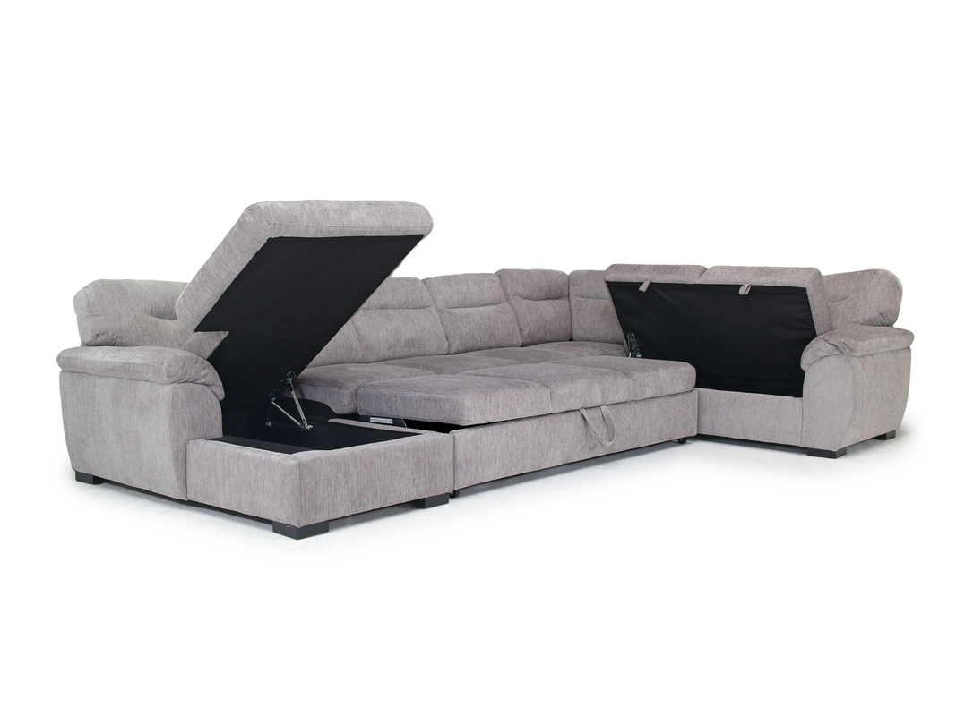 Wanda Full Pullout Sofa XL Chaise Sectional| Sectionals