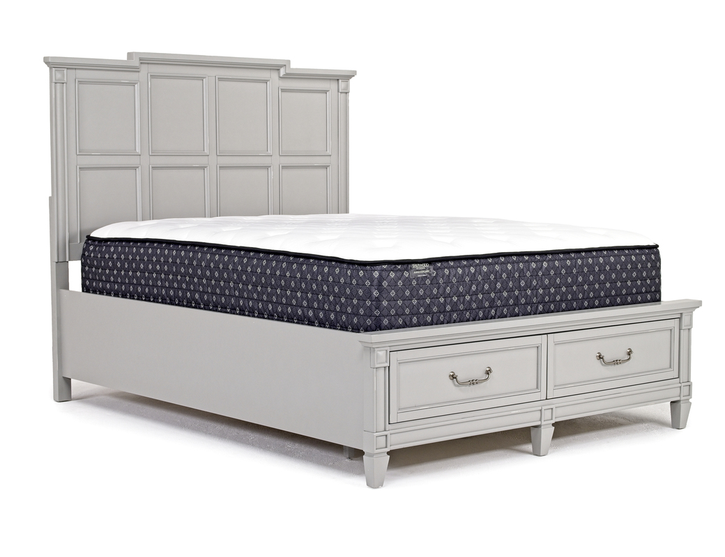 Willowbrook Panel Bed in Pebble, Queen Beds Bedroom