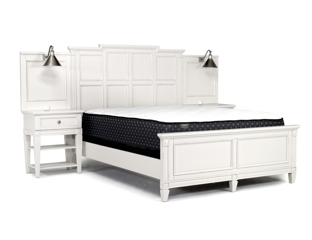 Willowbrook Panel Wall Bed in Egg Shell White, Queen Beds Bedroom
