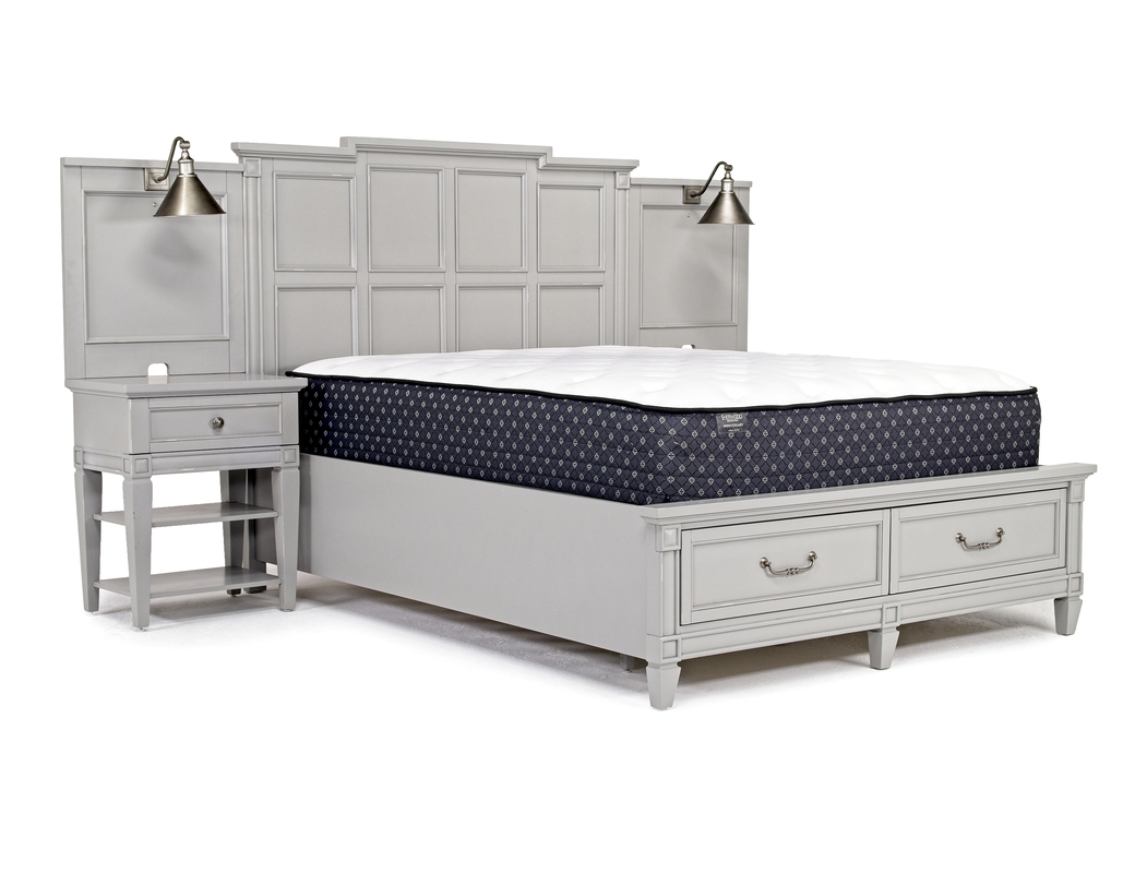 Willowbrook Panel Wall Bed in Pebble, Queen Beds Bedroom