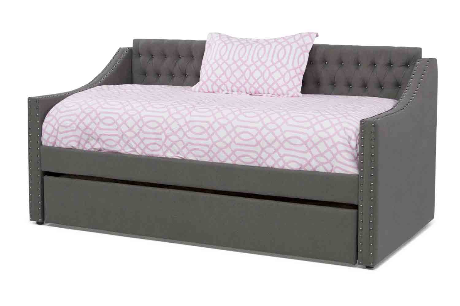 Veronica Daybed w/ Trundle in Gray, Twin