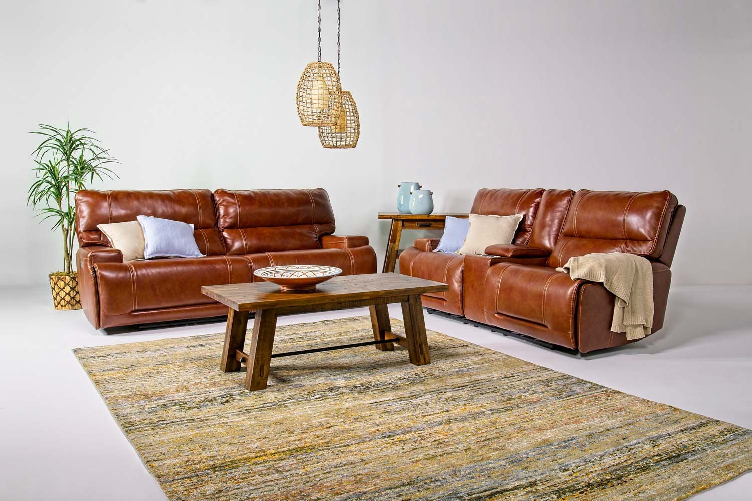 Oslo 3 Power Sofa Console Loveseat In